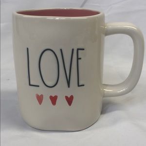Rae Dunn Valentine’s Day “Love” Mug with Hearts